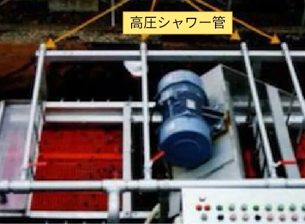 ⑥砂利篩い分け部分