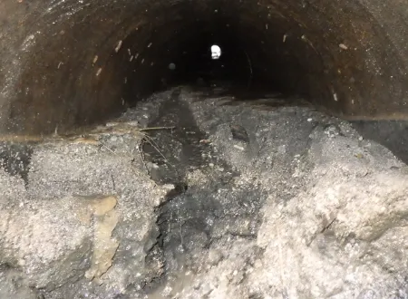 側溝洗浄 作業前