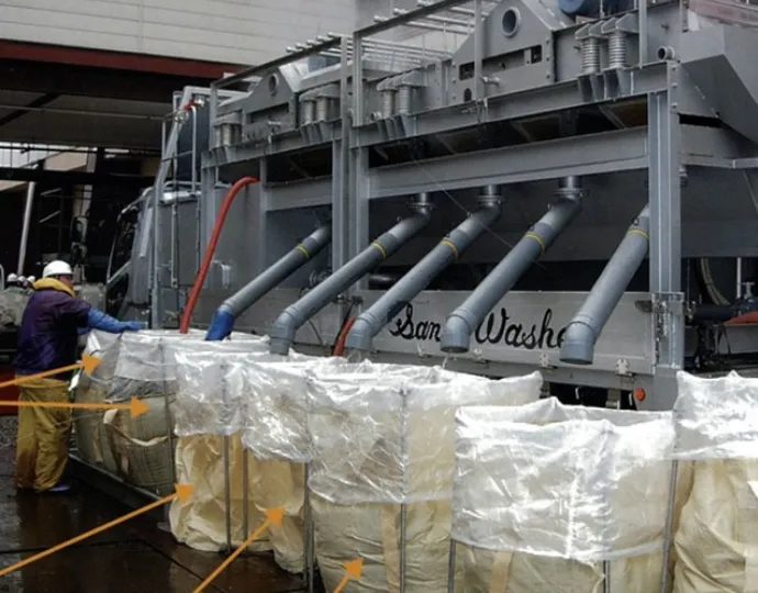 ろ材洗浄選別装置 車輌本体