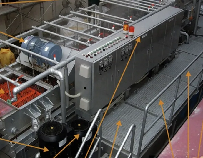 ろ材更生 全体作業スペース