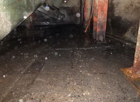 漏油処理 B現場 漏油処理完了後